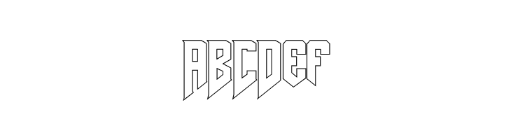 AmazDooMLeftOutline  Free Fonts Download