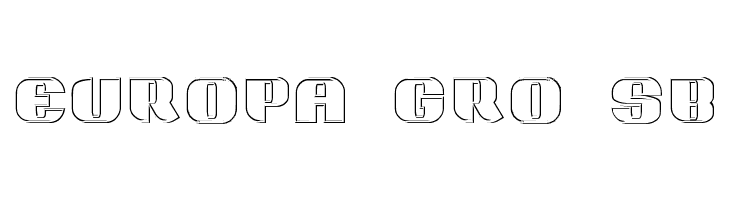 Grotesca 3-D  Free Fonts Download