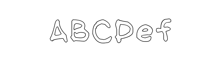 NipCen's Handwriting Outline  Free Fonts Download