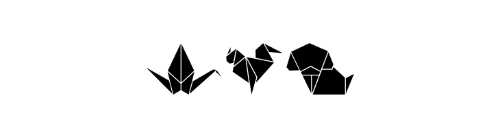 OrigamiBats  Free Fonts Download