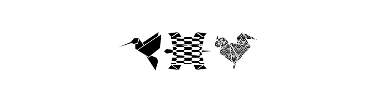 OrigamiBats  Free Fonts Download