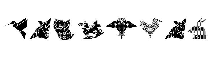 OrigamiBats  Free Fonts Download