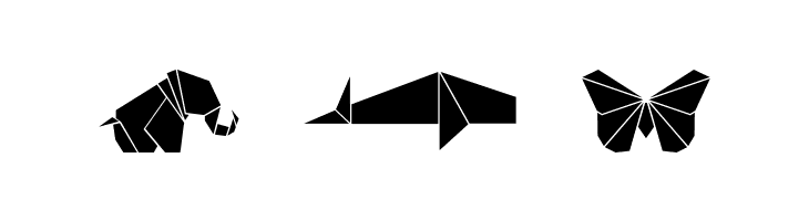OrigamiBats  Free Fonts Download