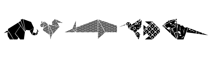 OrigamiBats  Free Fonts Download
