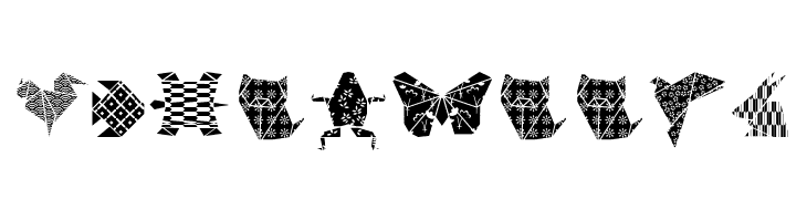 OrigamiBats  Free Fonts Download
