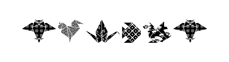 OrigamiBats  Free Fonts Download