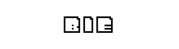 Bit Outline Regular  Free Fonts Download