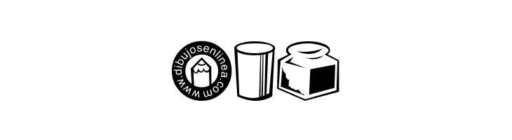dibujos en linea  Free Fonts Download