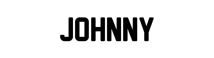 JOHNNY New Athletic M54 Font