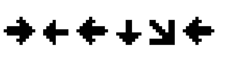 PixArrows  Free Fonts Download