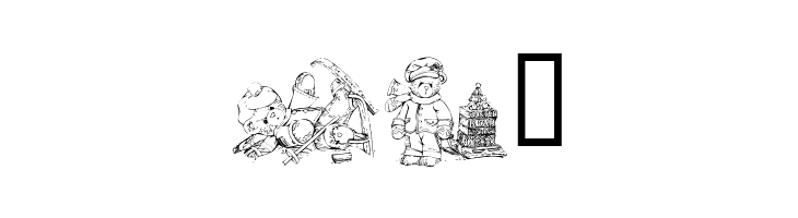 KR Holiday Teddies Three  Free Fonts Download