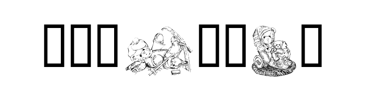 KR Holiday Teddies Three  Free Fonts Download