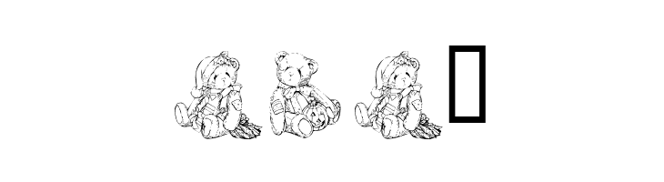 KR Holiday Teddies  Free Fonts Download
