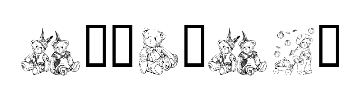 KR Holiday Teddies  Free Fonts Download