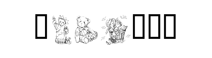 KR Holiday Teddies  Free Fonts Download
