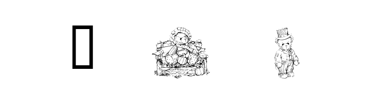KR Holiday Teddies  Free Fonts Download