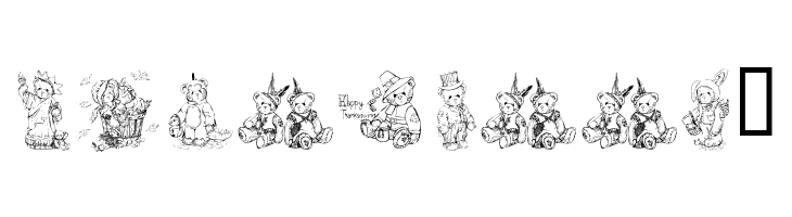 KR Holiday Teddies  Free Fonts Download