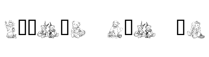 KR Holiday Teddies  Free Fonts Download