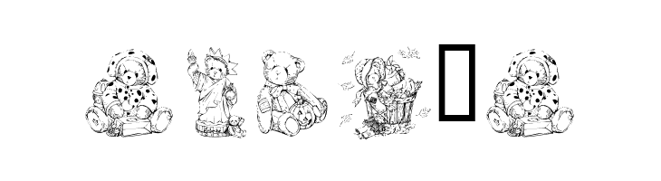 KR Holiday Teddies  Free Fonts Download