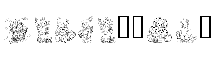 KR Holiday Teddies  Free Fonts Download