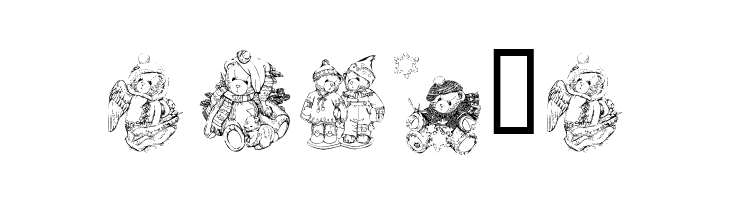 KR Holiday Teddies Two  Free Fonts Download