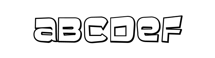 BaveuseThreeD-Regular  Free Fonts Download