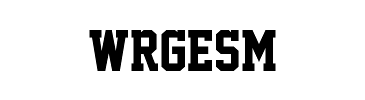 WRGESM Academic M54 Font