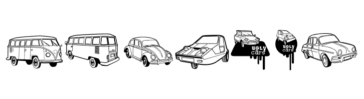 Ugly Cars  Free Fonts Download