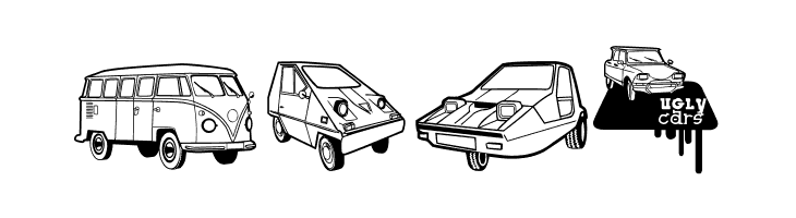 Ugly Cars  Free Fonts Download