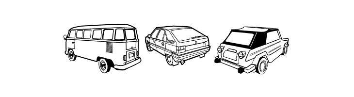 Ugly Cars  Free Fonts Download