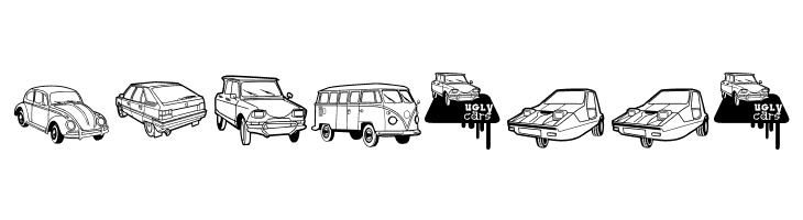 Ugly Cars  Free Fonts Download