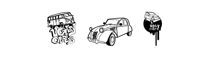 Ugly Cars  Free Fonts Download