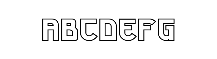 Futurex Phat Outline  Free Fonts Download