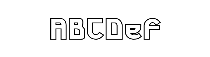 Futurex Phat Outline  Free Fonts Download