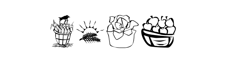 LCR Autumn Harvest Dings  Free Fonts Download