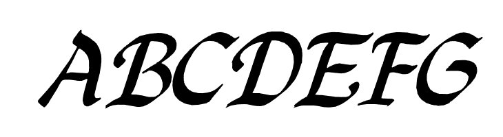 QuillOblique  Free Fonts Download