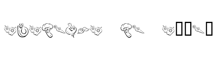KR Happy Veggies!  Free Fonts Download