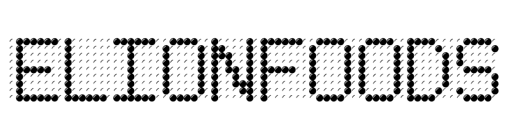 LED BOARD REVERSED  Free Fonts Download