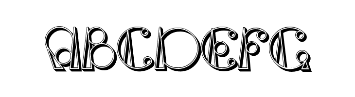 TriangleETcircle Shadowed  Free Fonts Download