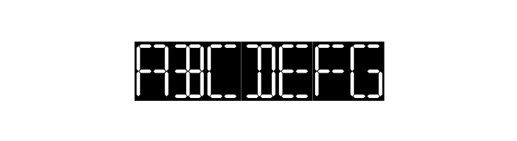 7 SEGMENTAL DIGITAL DISPLAY  Free Fonts Download