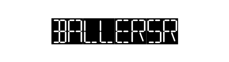 7 SEGMENTAL DIGITAL DISPLAY  Free Fonts Download