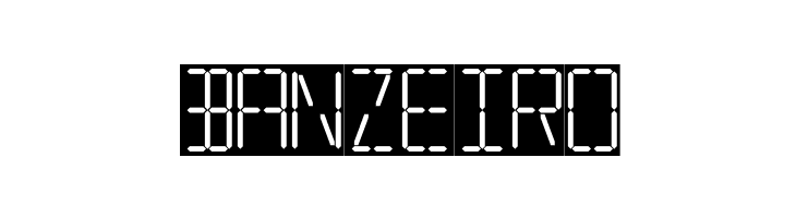 7 SEGMENTAL DIGITAL DISPLAY  Free Fonts Download