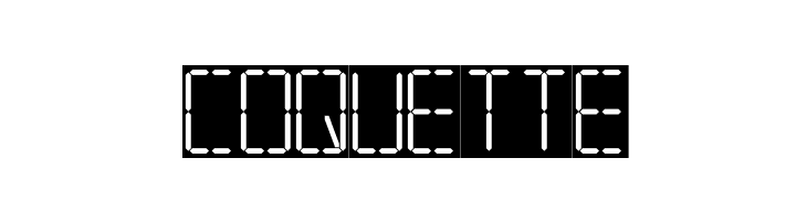 7 SEGMENTAL DIGITAL DISPLAY  Free Fonts Download