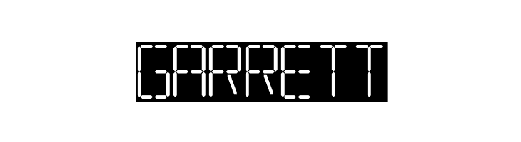 7 SEGMENTAL DIGITAL DISPLAY  Free Fonts Download