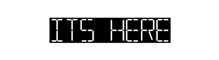 7 SEGMENTAL DIGITAL DISPLAY  Free Fonts Download