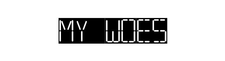 7 SEGMENTAL DIGITAL DISPLAY  Free Fonts Download