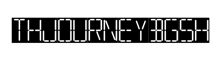 7 SEGMENTAL DIGITAL DISPLAY  Free Fonts Download