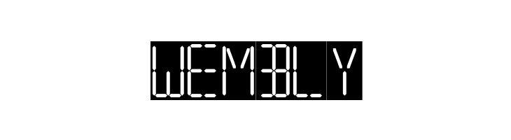 7 SEGMENTAL DIGITAL DISPLAY  Free Fonts Download