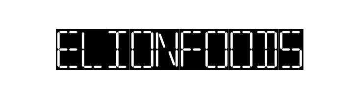 7 SEGMENTAL DIGITAL DISPLAY  Free Fonts Download