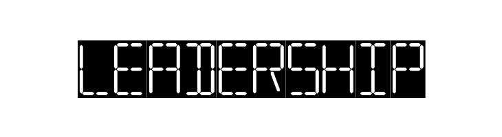 7 SEGMENTAL DIGITAL DISPLAY  Free Fonts Download